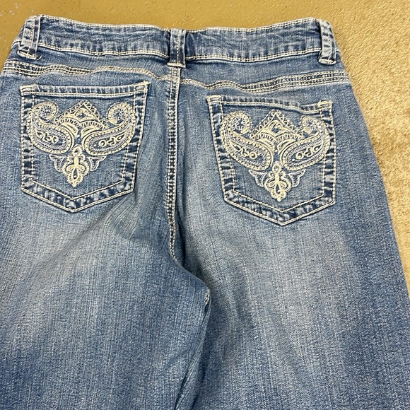 Lee Slender Secret Embellished Denim Capris Size 12M - Picture 4 of 10